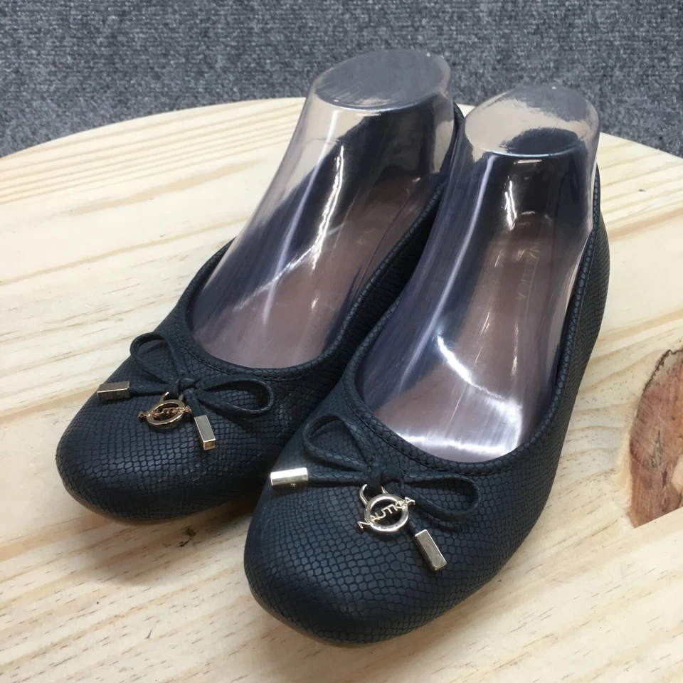 Nautica Shoes Womens 7.5 Denwood Ballet Flats Blue Faux Leather Casual Slip On - Image 4 of 4