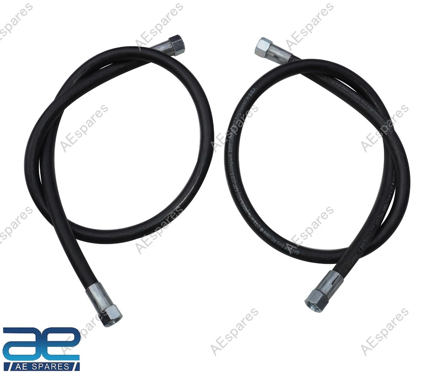FOR JCB BACKHOE HOSE 1/2BSP 1430 MM SET OF 2 PCS PART NO 613/05700 613/04600