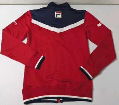 Fila Track Jacket Women's XS Red Blue Full Zip National Bank | eBay