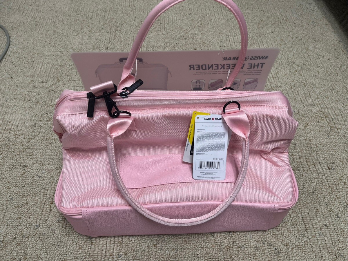 Swissgear Weekender Travel Tote Bag, Pink 10