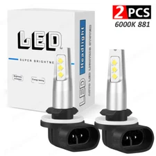 1 Pair 881 LED Fog Light Driving Bulbs 862 886 889 894 896 898 Xenon White 6000K