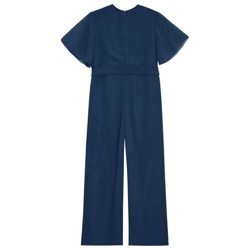 Kids Girls Rompers Two-Layer Bodysuit Beach Overalls Holiday Leotard Bridesmaid - Picture 22 of 71