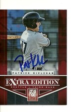 PATRICK KIVLEHAN SEATTLE MARINERS SIGNED AUTO 2012 PANINI CARD #46 W/COA