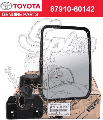 Toyota Genuine New Land Cruiser 70 FZJ78 VDJ78 VDJ79 Rear View Mirror RH