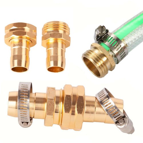 5/8 Garden Water Hose Repair Connector Kit Fittings Mender End Replacement Clamp - Picture 4 of 17