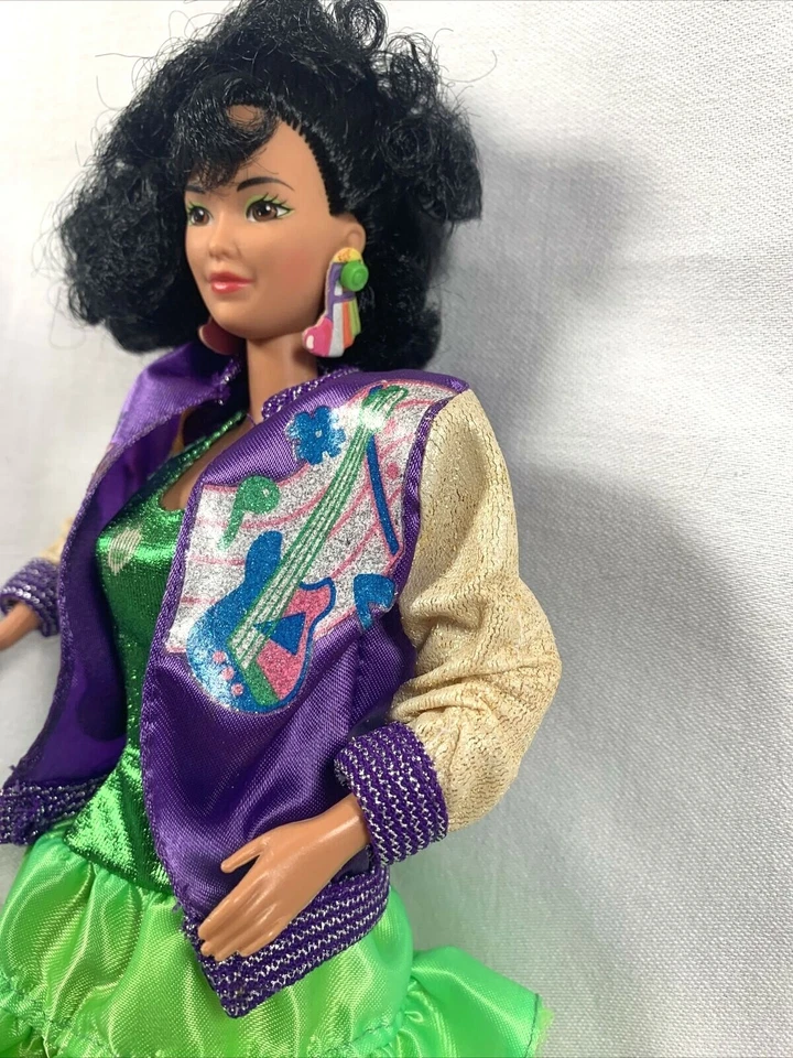 Barbie Sensations Becky 1987 #4977 caja dañada manchas eliminadas en la pierna y el atuendo Foto 4 de 4