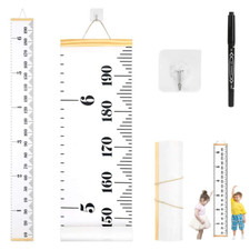 Growth Chart Wall Hanging, Portable Kids Wall Ruler Removable Height Measure Cha
