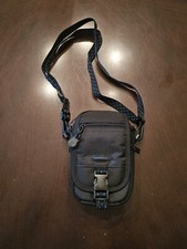 Samsonite Small/Medium Size Black Blue Camera Case with Shoulder Strap 805 EUC