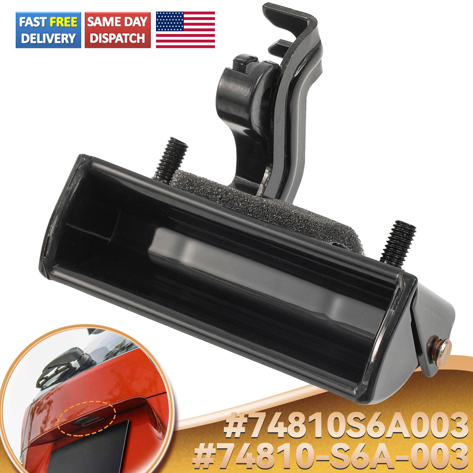 For 2007-2013 Honda Fit Tailgate Rear Hatch Handle Trunk Latch Lock 74810S6A003;