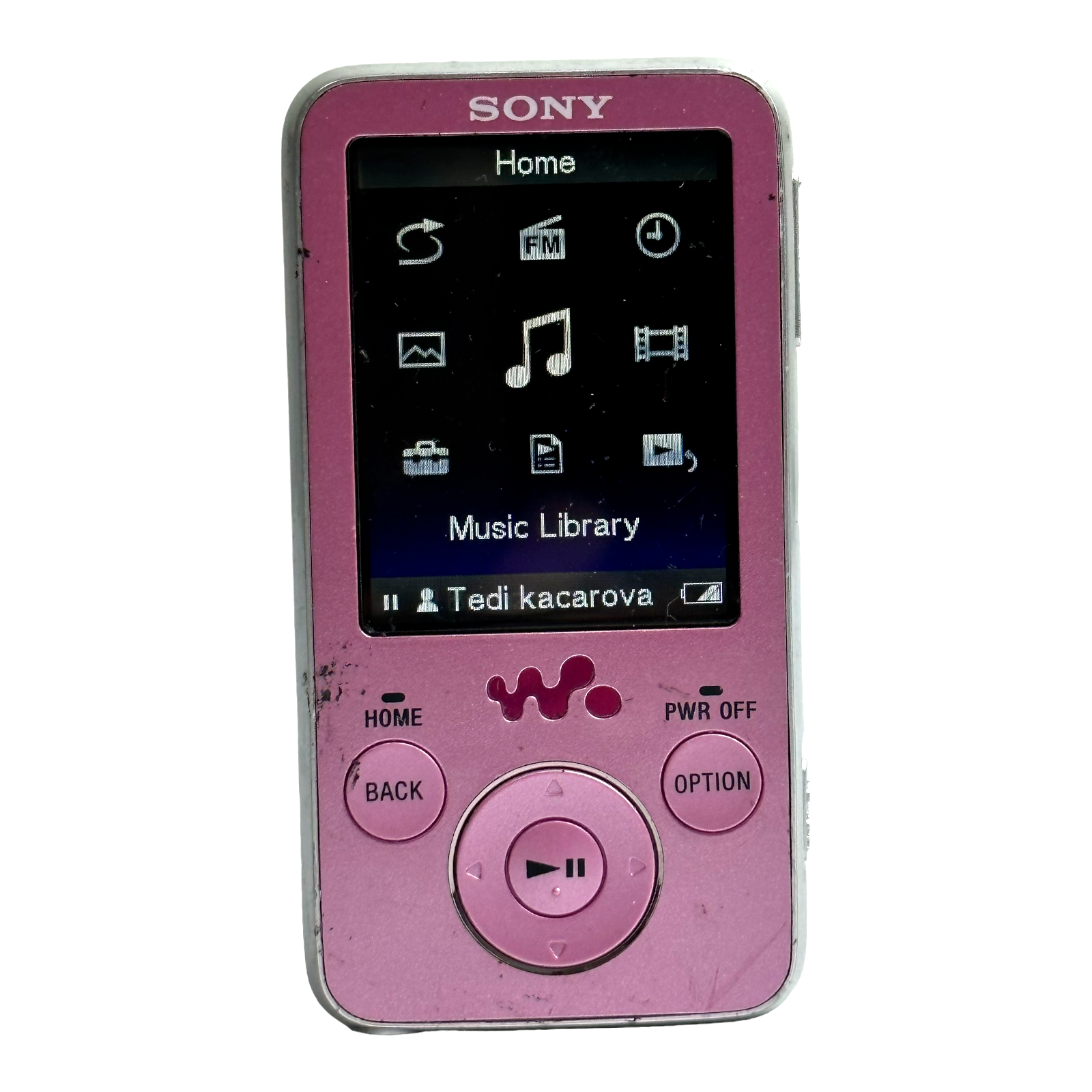 SONY WALKMAN MP3 DIGITAL MEDIA PLAYER PINK NWZE436F WORKS