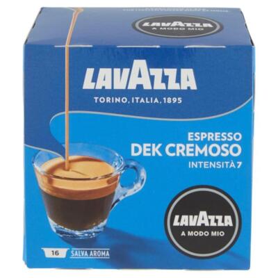 Kaffee 16 kaffekapseln CAFFÈ ESPRESSO DEK CREMOSO LAVAZZA A MODO MIO