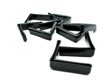 Tapas de extremo de PVC de hierro angular de 2" para acero de 1/8" - Paquete de 25 estanterías de carros de racks