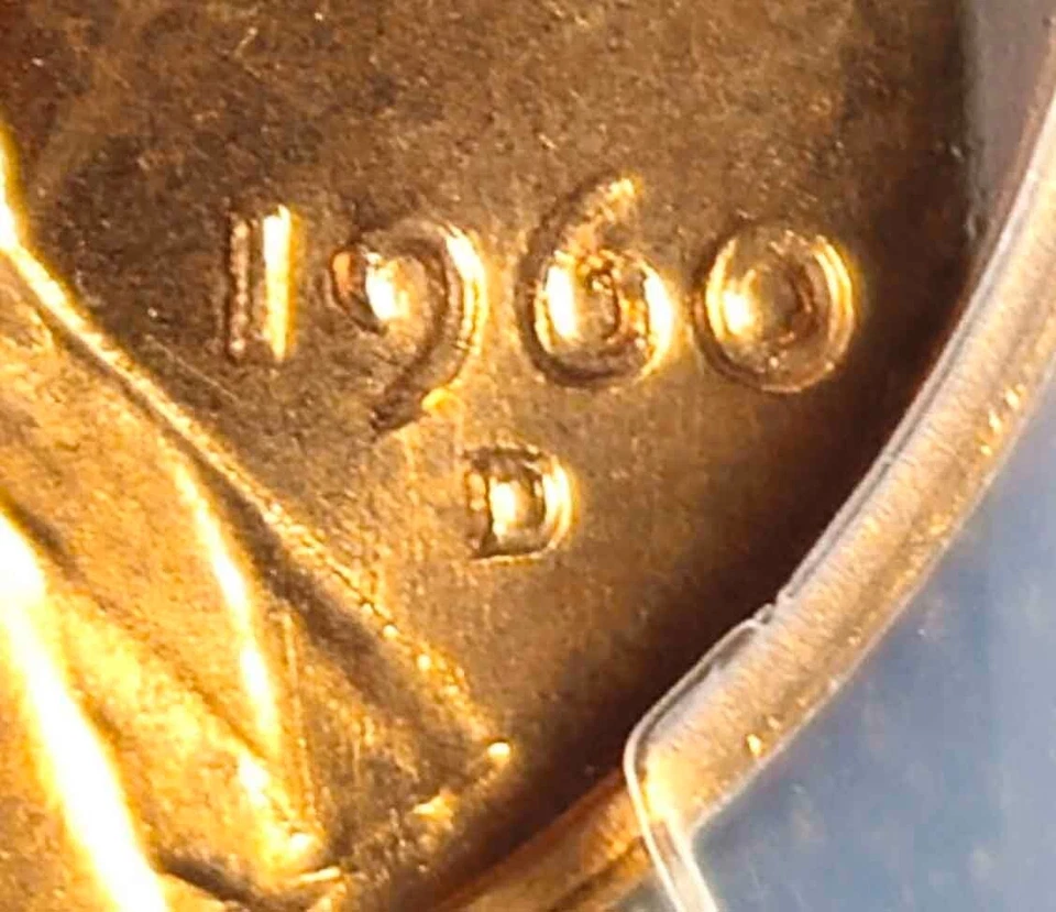 Lincoln Memorial 1c Cent Penny 1960-D/D DDO Small Date Error PCGS Graded MS66RD - Image 4 of 4