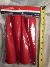 Celebrate It Silicone Ice Pop Molds Treats Push Pop Set 4 With Caps NEW Bakeware