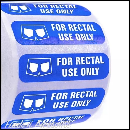 For Rectal Use Only STICKERS. Prank, Novelty, Funny. 20-100pcs. MULTI COLOURS - Picture 31 of 33