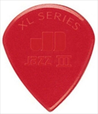 Dunlop Guitar Picks 6 Pack Jazz XL 47PXLN Red Nylon Jazz III