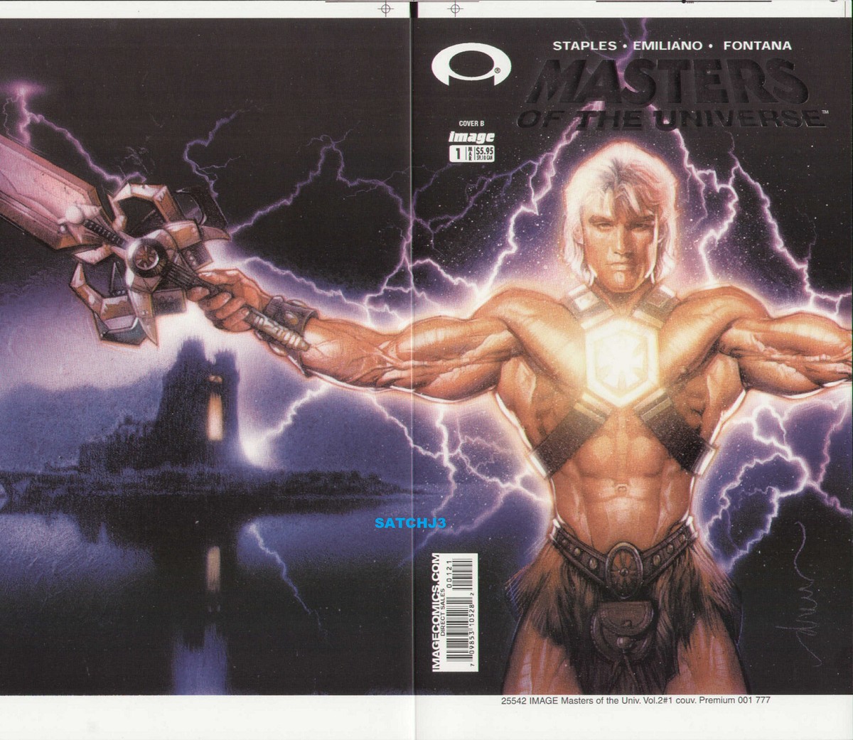 DREW STRUZAN HE-MAN MOTU #1 ORIGINAL PRODUCTION ART COVER MASTERS