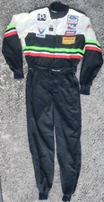 Simpson Racing Classic One Piece Racing Suit Nomex Black & White A5