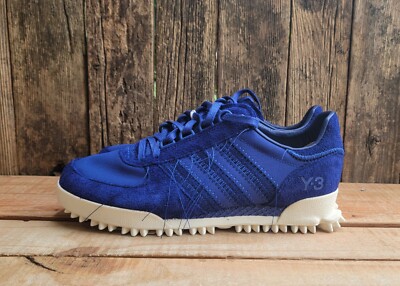 Adidas Y-3 Marathon Unity Ink Blue Off White Low Men's Size 8  ID4447