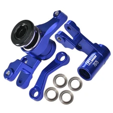 NEW GPM Alum 7075-T6 Front Steering Blue for 1:10 4X4