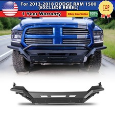 Heavy Duty Steel Front Bumper For 2013-2018 Dodge Ram 1500 With 2led Lights