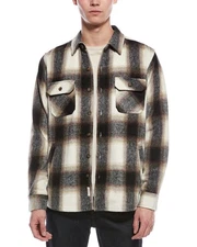 Weatherproof Vintage Brushed Plaid Shirt Jacket Men's