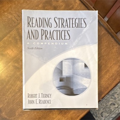 Reading Strategies and Practices Tierney Readence Pearson Sixth Ed Teaching PB