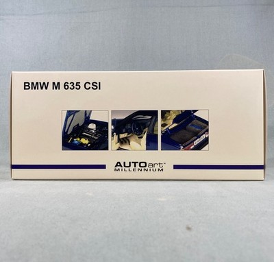 BMW M 635 CSI Auto Art Millennium 1:18 Scale Model Car Royal Blue