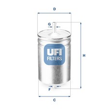 UFI Kraftstofffilter 31.583.00 Filtereinsatz für MERCEDES CLK W140 W210 W124 VW