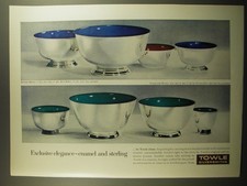 1961 Towle Revere Bowls and Turquoise Bowls Advertisement