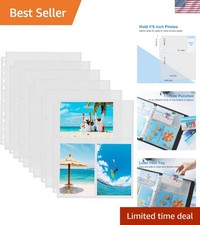 Clear 4x6 Photo Sleeves - 30 Pack Heavy Duty Protectors for Easy Organization