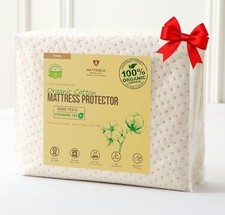 Luxury Waterproof Organic Mattress Protector Twin - Organic Cotton