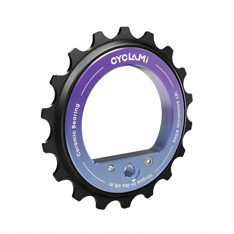 CYCLAMI Ceramic Large 18T Derailleur Eccentric Pulley Shimano Sram AXS