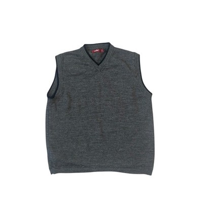 Vintage Celio Woolmark Merino V-Neck Sweater Vest L Preppy Cozy