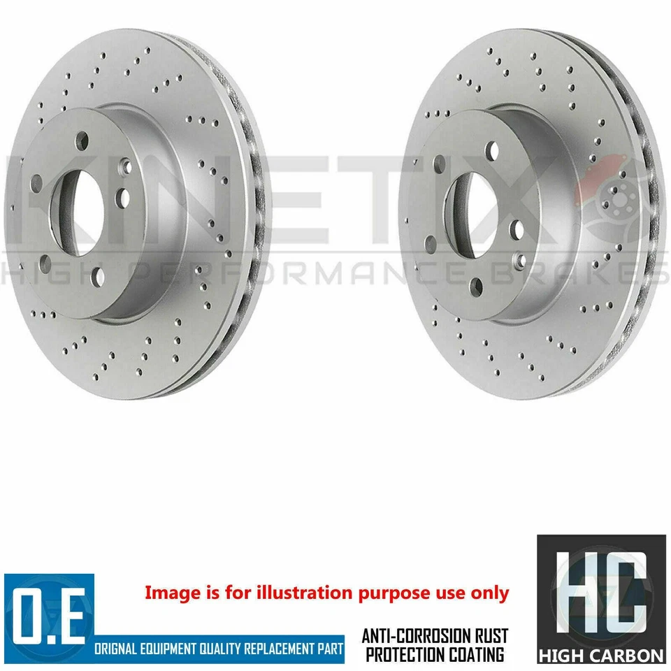 Für Ford Ranger Wildtrack Vorne Kreuz Gebohrt Bremsscheiben Mintex Beläge 302mm - Bild 2 von 2