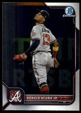 Ronald Acuna Jr. 2022 Bowman Chrome #58 Braves MLB READ FREE SHIP AutographDen