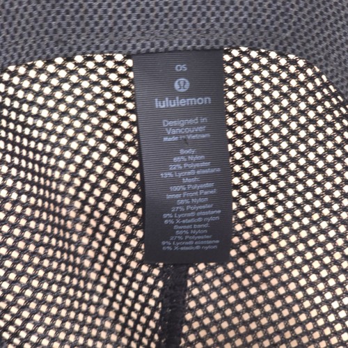 LULULEMON Commission Hat Men’s Woodland Grey /Black Adjustable Mesh Back - Picture 7 of 8