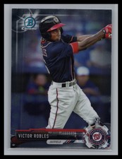 2017 Bowman #BP73 Victor Robles Chrome Prospects Washington Nationals