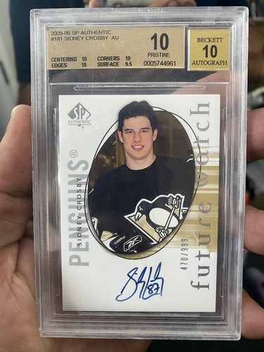 Sidney Crosby [Autograph] #181 2005 SP Authentic card