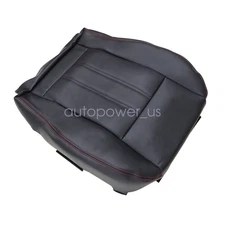 For 2008-2020 Dodge Grand Caravan Driver Bottom Leather Seat Cover Red Seam