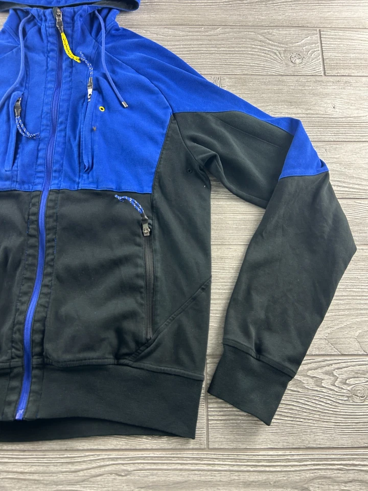 RALPH LAUREN RLX HOMBRE Mediana Cremallera Completa, Azul/Negro, Chaqueta con Capucha Cremallera Completa Foto 2 de 4