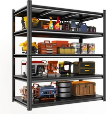Garage Shelving, 72" H × 48" W Heavy Duty Metal Shelving - Easy to Assemble, Adj