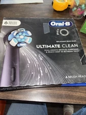 Oral-B io Series Ultimate Clean 6 Replacement Brush Heads White/ Black