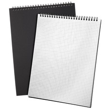 Top Spiral Graph Paper Notebooks 8.7 X11.4 Inch A4 Grid Paper Notepad 70 Shee...