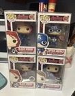 Marvel Mcu Avengers ultron funko pops Captain America And Black Widow Lot Of 4