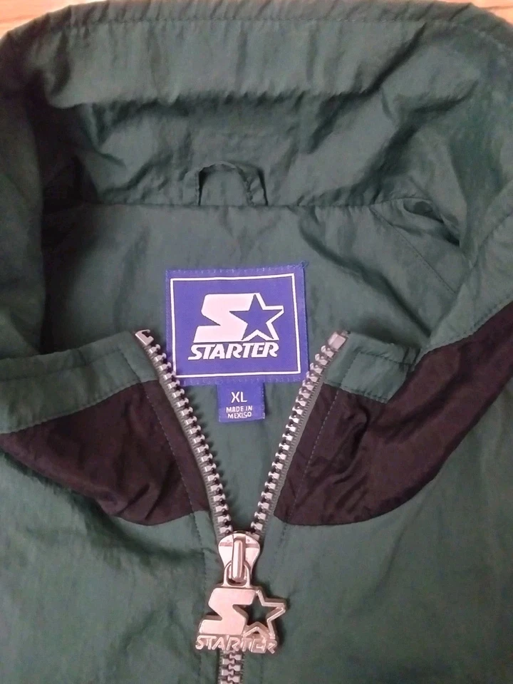 Chaqueta de calentamiento de nailon vintage de nailon para hombre Michigan State Spartans NCAA talla XL Foto 4 de 4