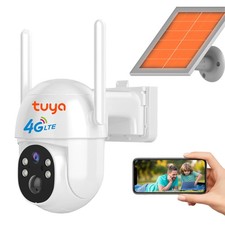 4G LTE Cellular Solar Powered 2K Security Camera Outdoor, 720 day Unlimited D...