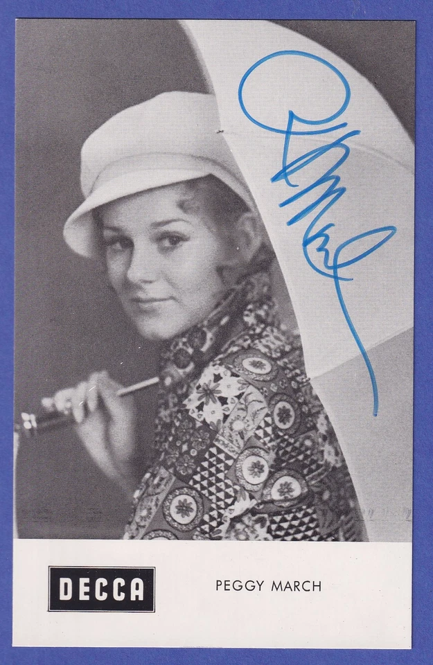 Peggy March Original-Autogramm 60er Jahre - Bild 1 von 1