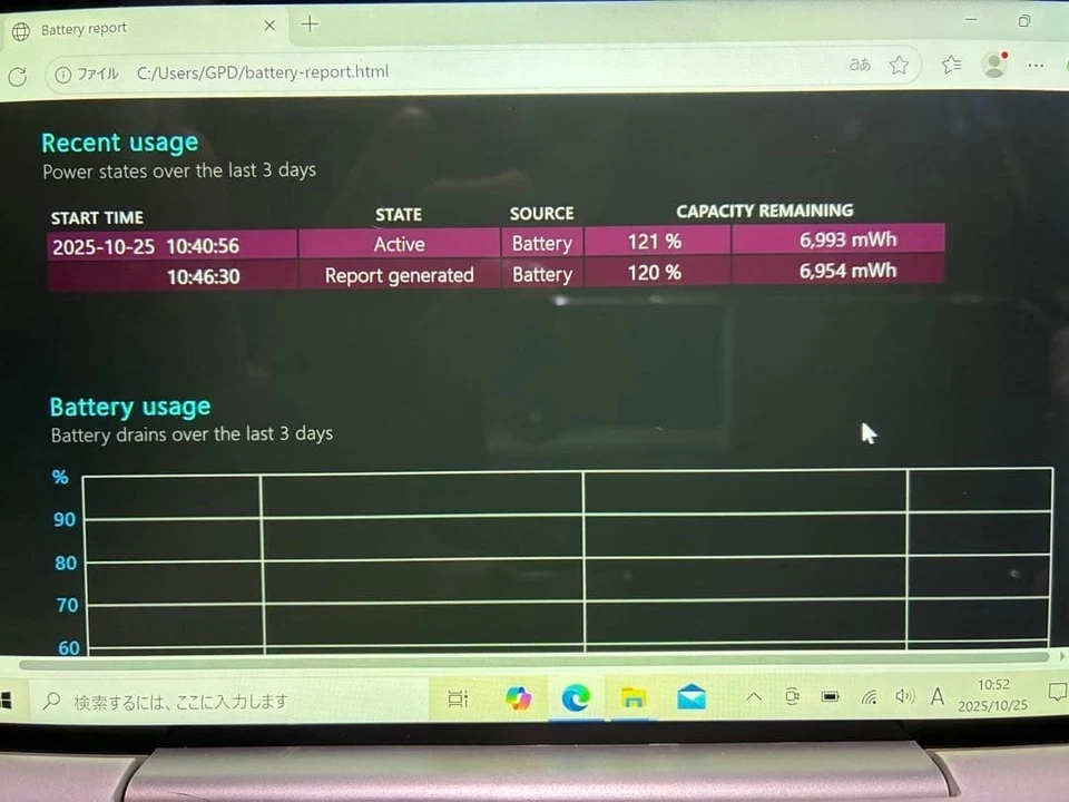 GPD Pocket UMPC Portable PC X7-Z8750 8GB 128GB WIndows10 Home Portable Japan - Image 2 of 4