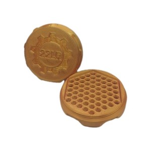 .22 LR Ammo Box 61 Round Case –  Gold Plastic Storage Holder – Ammo Container 